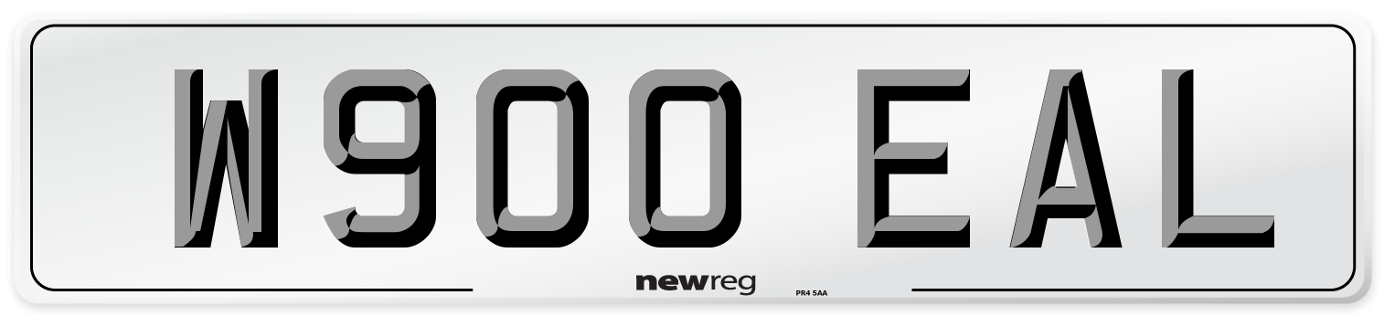 W900 EAL Number Plate from New Reg
